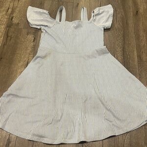 White and blue stripped dress!